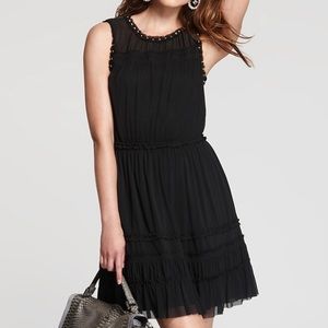 Juicy Couture Black Mesh Studded Dress